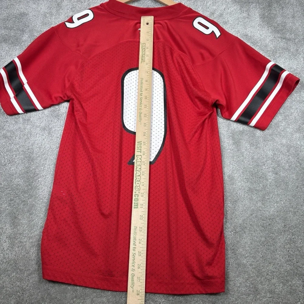Adidas Louisville Cardinals #9 Football Jersey Mens S Red Mesh